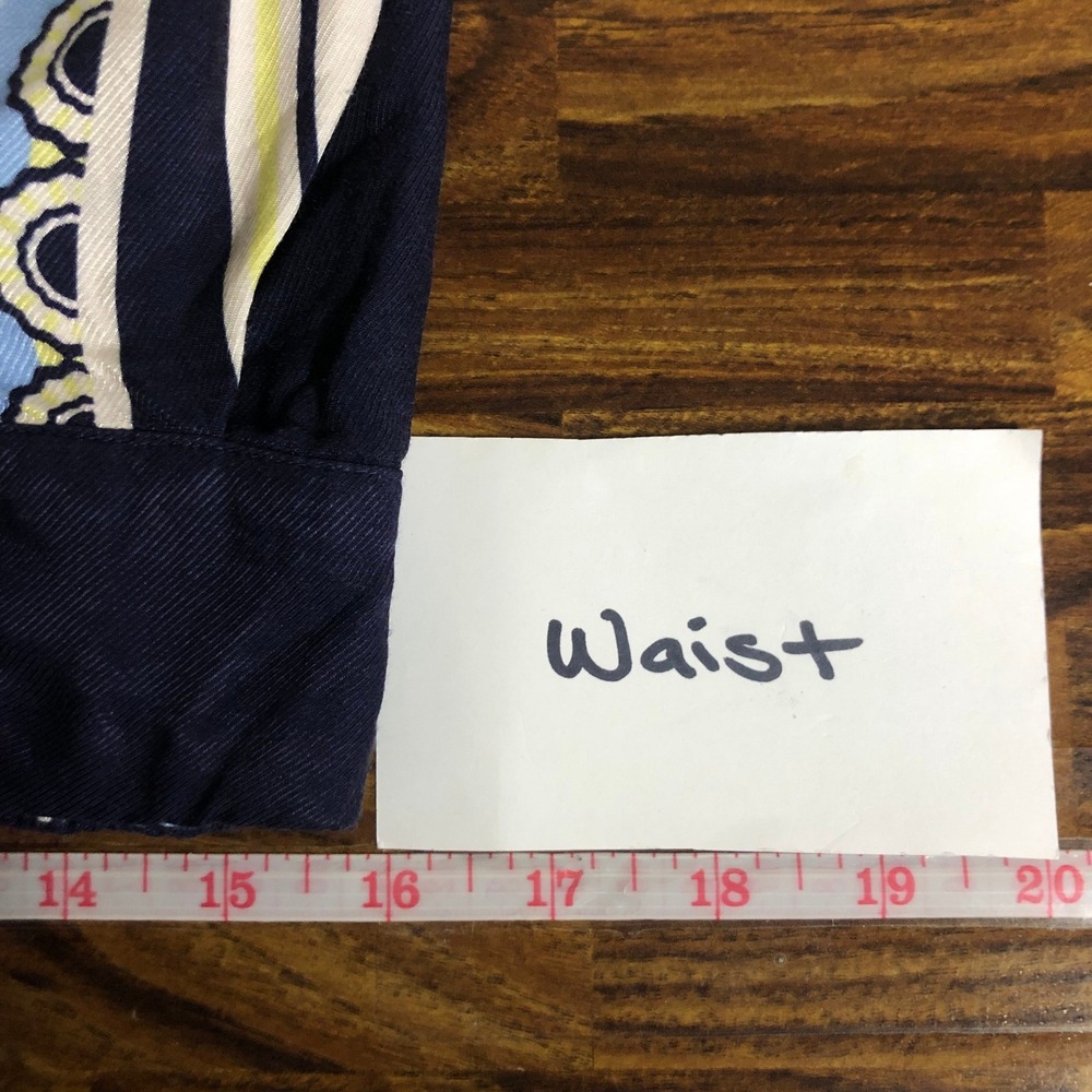 Maeve Light Blue & Navy Wide-Leg Printed Culottes - Picture 16 of 16